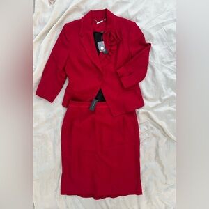 White House Black Market Crimson Pantsuit